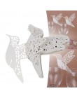 50 sztuk/paczka biały Humming Birds stół weselny nazwa karteczki z miejscem lampka do wina Party Decor 87933