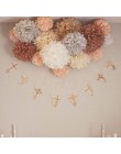 10 sztuk 10 "/bibuła 25cm pompony kule kwiatowe ślubne chusteczki na imprezę papierowe pompony Wedding party ozdobne statki kwia