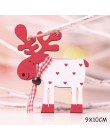 Nowy rok 2020 drewniane ozdoby świąteczne boże narodzenie drzewo DIY wystrój drewno łosia wisiorek Noel boże narodzenie dekoracj