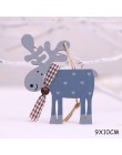 Nowy rok 2020 drewniane ozdoby świąteczne boże narodzenie drzewo DIY wystrój drewno łosia wisiorek Noel boże narodzenie dekoracj