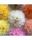 10 sztuk 10 "/bibuła 25cm pompony kule kwiatowe ślubne chusteczki na imprezę papierowe pompony Wedding party ozdobne statki kwia