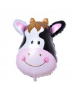 6 sztuk/partia Mini balony foliowe z główką zwierzęcą nadmuchiwany balon dekoracje na przyjęcia urodzinowe dla dzieci baby showe
