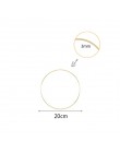 1 sztuk 10-40cm żelaza złoty metal pierścień przenośny Garland Baby Shower panna młoda wieniec kwiatów ręcznie robione kwiaty Ca