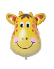 6 sztuk/partia Mini balony foliowe z główką zwierzęcą nadmuchiwany balon dekoracje na przyjęcia urodzinowe dla dzieci baby showe