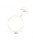 1 sztuk 10-40cm żelaza złoty metal pierścień przenośny Garland Baby Shower panna młoda wieniec kwiatów ręcznie robione kwiaty Ca