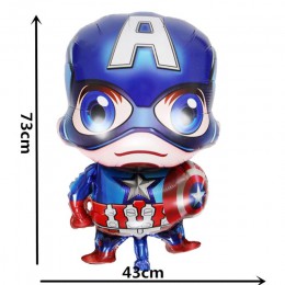 1pc Avengers balon foliowy Superhero balon z helem Spiderman Batman balon materiały urodzinowe dla dzieci
