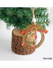 Nowy rok 2020 drewniane ozdoby świąteczne boże narodzenie drzewo DIY wystrój drewno łosia wisiorek Noel boże narodzenie dekoracj