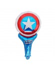 1pc Avengers balon foliowy Superhero balon z helem Spiderman Batman balon materiały urodzinowe dla dzieci