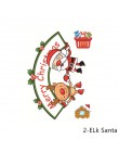 Boże narodzenie zdejmowane okno szklana naklejka ozdoby choinkowe dla domu Santa Snowman Navidad 2019 Natal Noel nowy rok 2020 p