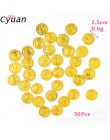 Cyuan 50 sztuk plastikowe skarb ze złotem monety Pirate złote monety zabawki rekwizyty Halloween dekoracje dla dzieci urodziny r