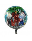 1pc Avengers balon foliowy Superhero balon z helem Spiderman Batman balon materiały urodzinowe dla dzieci