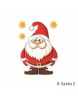 Boże narodzenie zdejmowane okno szklana naklejka ozdoby choinkowe dla domu Santa Snowman Navidad 2019 Natal Noel nowy rok 2020 p
