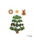 Boże narodzenie zdejmowane okno szklana naklejka ozdoby choinkowe dla domu Santa Snowman Navidad 2019 Natal Noel nowy rok 2020 p