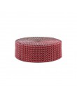 2 stoczni 4CM złoto srebro DIY diamentowa siatka Rhinestone okłady wstążka kryształowa rolka wykończenia Sparkle siateczkowy do 