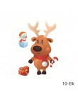 Boże narodzenie zdejmowane okno szklana naklejka ozdoby choinkowe dla domu Santa Snowman Navidad 2019 Natal Noel nowy rok 2020 p
