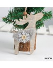 Nowy rok 2020 drewniane ozdoby świąteczne boże narodzenie drzewo DIY wystrój drewno łosia wisiorek Noel boże narodzenie dekoracj