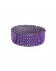2 stoczni 4CM złoto srebro DIY diamentowa siatka Rhinestone okłady wstążka kryształowa rolka wykończenia Sparkle siateczkowy do 