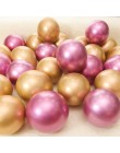 10/20 sztuk 5 Cal złoto srebro metalowe lateksowe balony metalowe chromowane balon dekoracje ślubne materiały urodzinowe