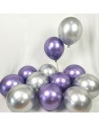 10/20 sztuk 5 Cal złoto srebro metalowe lateksowe balony metalowe chromowane balon dekoracje ślubne materiały urodzinowe
