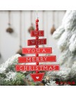 Nowy rok 2020 drewniane ozdoby świąteczne boże narodzenie drzewo DIY wystrój drewno łosia wisiorek Noel boże narodzenie dekoracj