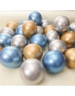 10/20 sztuk 5 Cal złoto srebro metalowe lateksowe balony metalowe chromowane balon dekoracje ślubne materiały urodzinowe