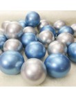10/20 sztuk 5 Cal złoto srebro metalowe lateksowe balony metalowe chromowane balon dekoracje ślubne materiały urodzinowe