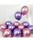 10/20 sztuk 5 Cal złoto srebro metalowe lateksowe balony metalowe chromowane balon dekoracje ślubne materiały urodzinowe