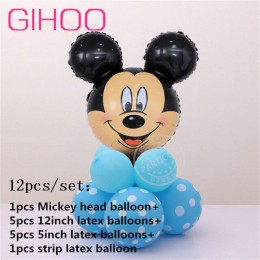 Minnie głowa myszki mickey foliowe pionowe balony helem kreskówka myszka miki balony dekoracje na imprezę urodzinową Baby Shower