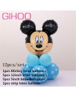 Minnie głowa myszki mickey foliowe pionowe balony helem kreskówka myszka miki balony dekoracje na imprezę urodzinową Baby Shower