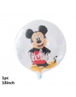 Minnie głowa myszki mickey foliowe pionowe balony helem kreskówka myszka miki balony dekoracje na imprezę urodzinową Baby Shower
