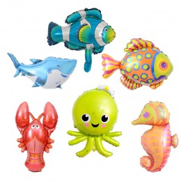 6 sztuk/partia Mini balony foliowe z główką zwierzęcą nadmuchiwany balon dekoracje na przyjęcia urodzinowe dla dzieci baby showe