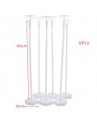 6 sztuk stół uchwyt na balon Centerpieces balony kolumna uchwyty do dekoracji ślubnych dla dzieci Birthday Party przybory dla ni