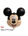 Minnie głowa myszki mickey foliowe pionowe balony helem kreskówka myszka miki balony dekoracje na imprezę urodzinową Baby Shower