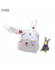 25 sztuk/partia śliczne królik długie ucho cukierki torby Bunny Cookie opakowania herbatniki mała torba na przekąskę impreza wes