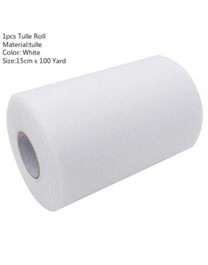 Mesh Tulle Roll 15cm 100 jardów DIY Tutu spódnica pakowanie prezentów na urodziny i bociankowe świąteczne zaopatrzenie weselne d