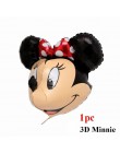 Minnie głowa myszki mickey foliowe pionowe balony helem kreskówka myszka miki balony dekoracje na imprezę urodzinową Baby Shower