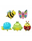6 sztuk/partia Mini balony foliowe z główką zwierzęcą nadmuchiwany balon dekoracje na przyjęcia urodzinowe dla dzieci baby showe