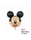 Minnie głowa myszki mickey foliowe pionowe balony helem kreskówka myszka miki balony dekoracje na imprezę urodzinową Baby Shower