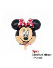 Minnie głowa myszki mickey foliowe pionowe balony helem kreskówka myszka miki balony dekoracje na imprezę urodzinową Baby Shower