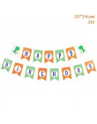 Taoup banery urodzinowe dinozaur Party Decor Baby Shower chłopcy dekoracje na imprezę urodzinową dla dzieci impreza w stylu Safa