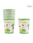 Taoup banery urodzinowe dinozaur Party Decor Baby Shower chłopcy dekoracje na imprezę urodzinową dla dzieci impreza w stylu Safa