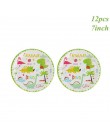Taoup banery urodzinowe dinozaur Party Decor Baby Shower chłopcy dekoracje na imprezę urodzinową dla dzieci impreza w stylu Safa