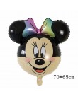 Folia Mickey Mouse balony Giant Minnie balon Mickey Theme dekoracja urodzinowa dla dzieci zabawki z kreskówek Baby shower globos