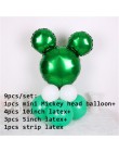 Minnie głowa myszki mickey foliowe pionowe balony helem kreskówka myszka miki balony dekoracje na imprezę urodzinową Baby Shower