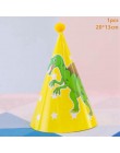 Taoup banery urodzinowe dinozaur Party Decor Baby Shower chłopcy dekoracje na imprezę urodzinową dla dzieci impreza w stylu Safa