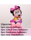 Minnie głowa myszki mickey foliowe pionowe balony helem kreskówka myszka miki balony dekoracje na imprezę urodzinową Baby Shower
