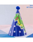 Taoup banery urodzinowe dinozaur Party Decor Baby Shower chłopcy dekoracje na imprezę urodzinową dla dzieci impreza w stylu Safa