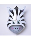 6 sztuk/partia Mini balony foliowe z główką zwierzęcą nadmuchiwany balon dekoracje na przyjęcia urodzinowe dla dzieci baby showe