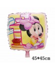 Folia Mickey Mouse balony Giant Minnie balon Mickey Theme dekoracja urodzinowa dla dzieci zabawki z kreskówek Baby shower globos