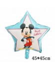 Folia Mickey Mouse balony Giant Minnie balon Mickey Theme dekoracja urodzinowa dla dzieci zabawki z kreskówek Baby shower globos